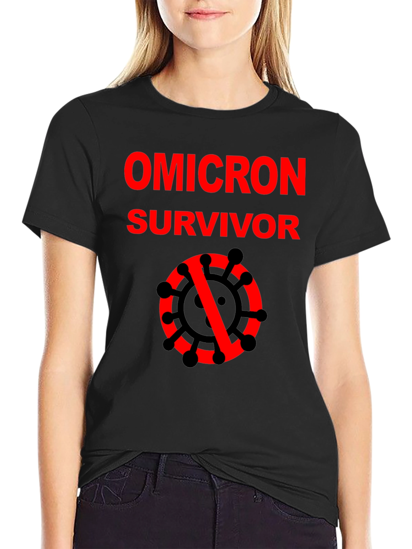 Omicron Survivor Graphic Tee - Black T-Shirt