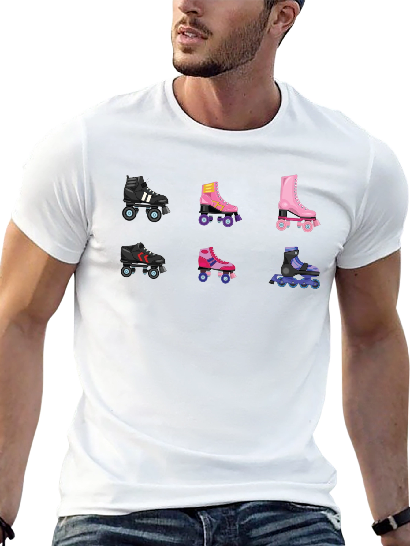 Retro Roller Skate Graphic Tee