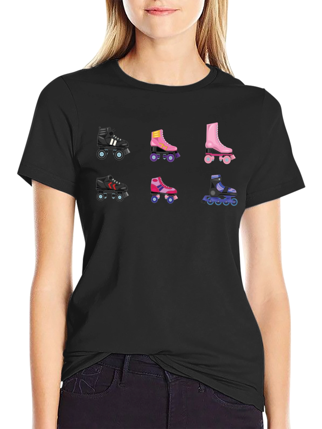 Retro Roller Skate Graphic Tee
