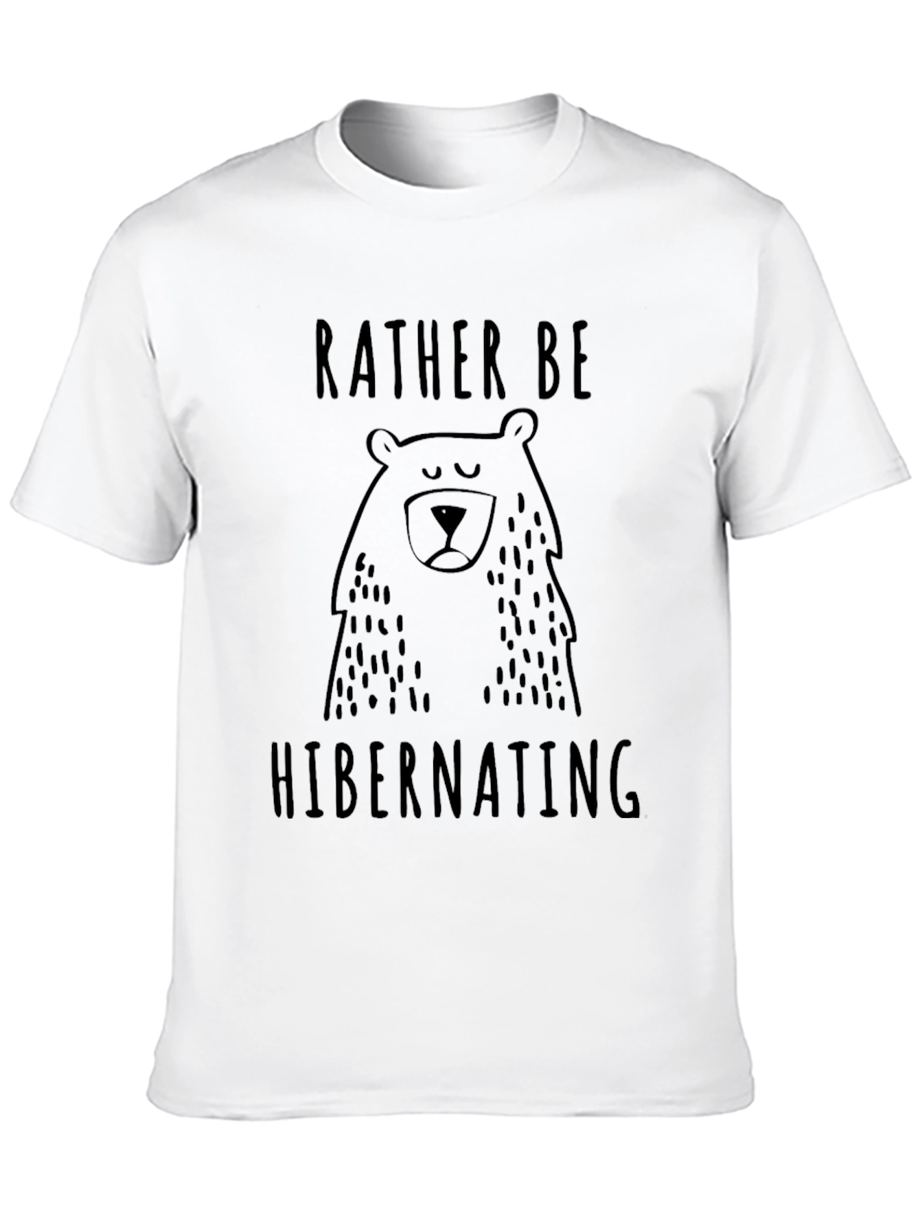Rather Be Hibernating Bear Graphic Tee