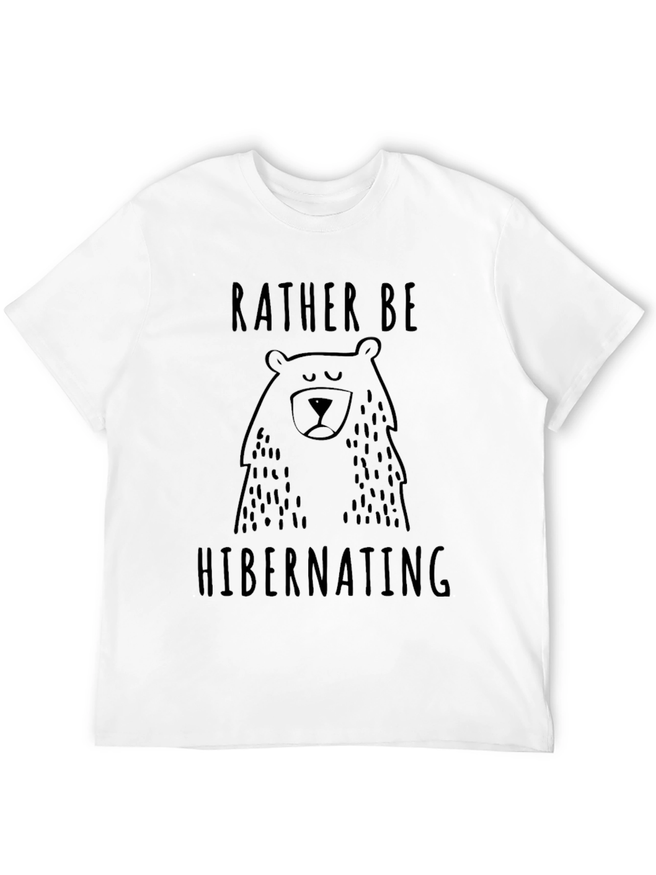 Rather Be Hibernating Bear Graphic Tee