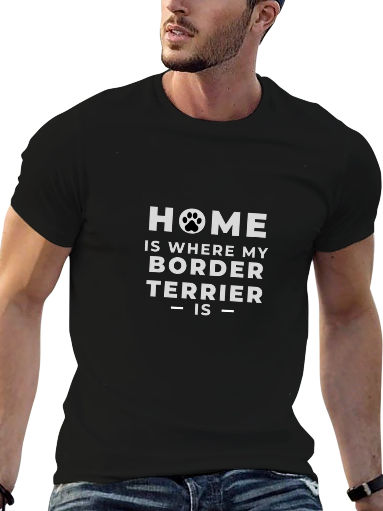 Border Terrier Home T-Shirt - Dog Lover Tee