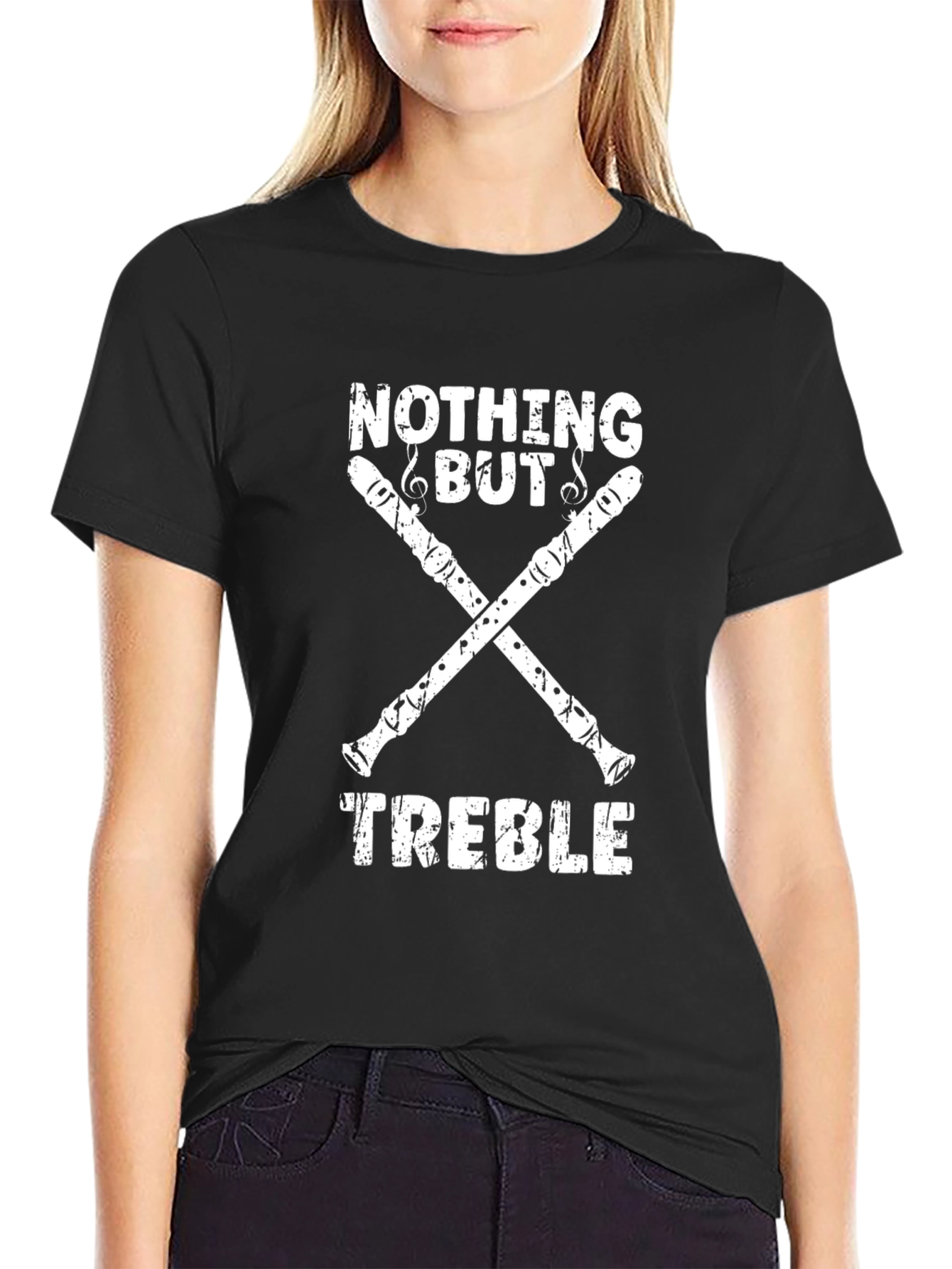 Nothing But Treble Recorder Player T-Shirt