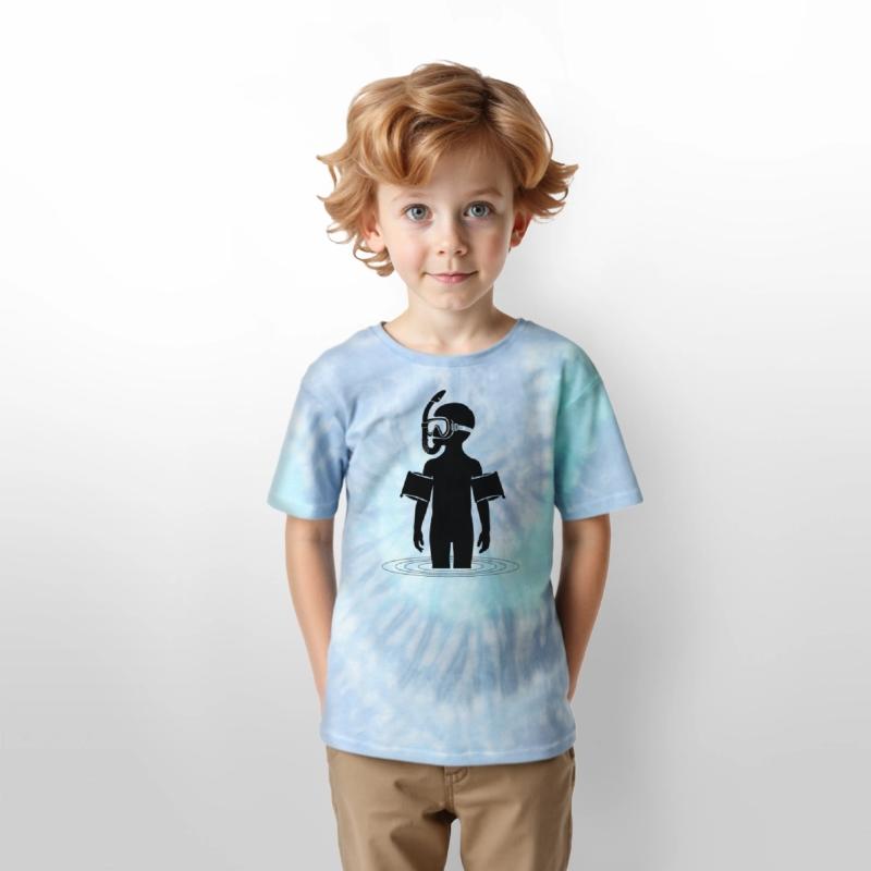 Young man snorkeling in the sea on vacation