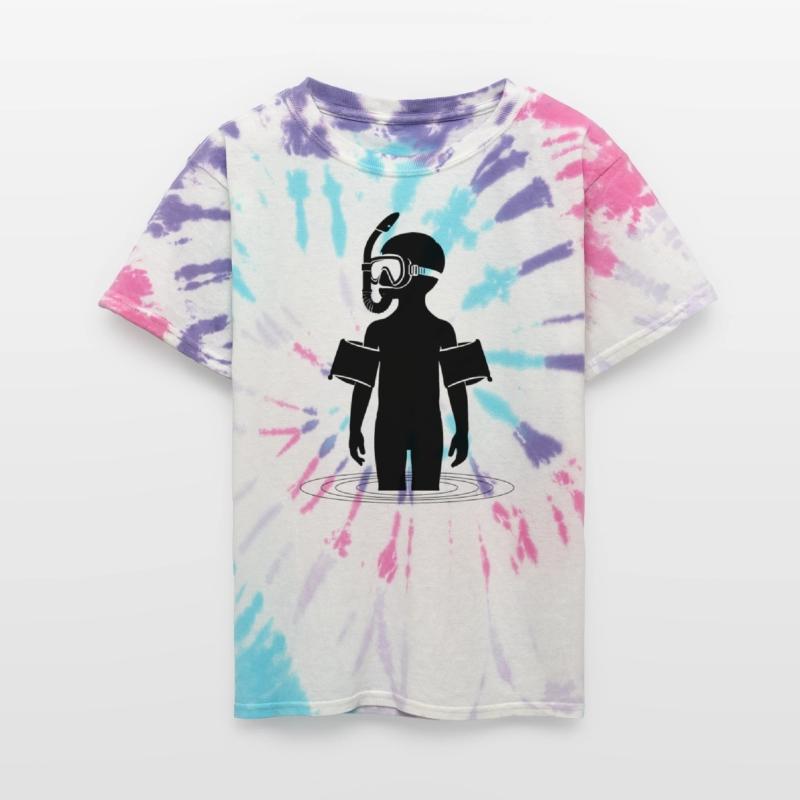 Young man snorkeling in the sea on vacation