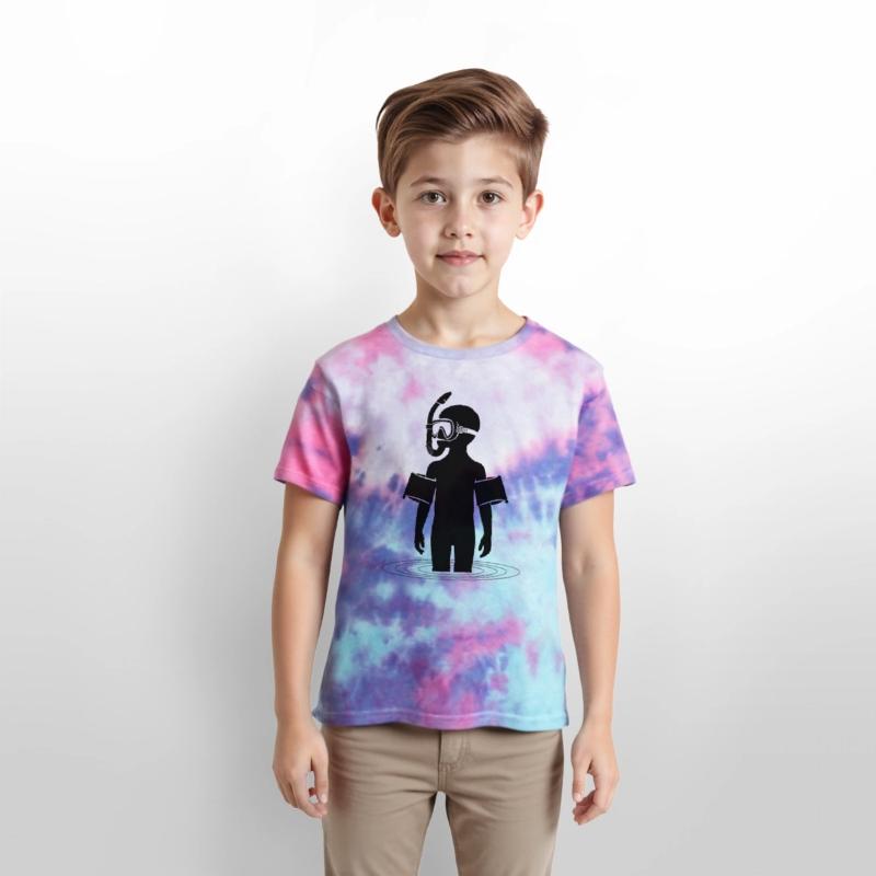 Young man snorkeling in the sea on vacation