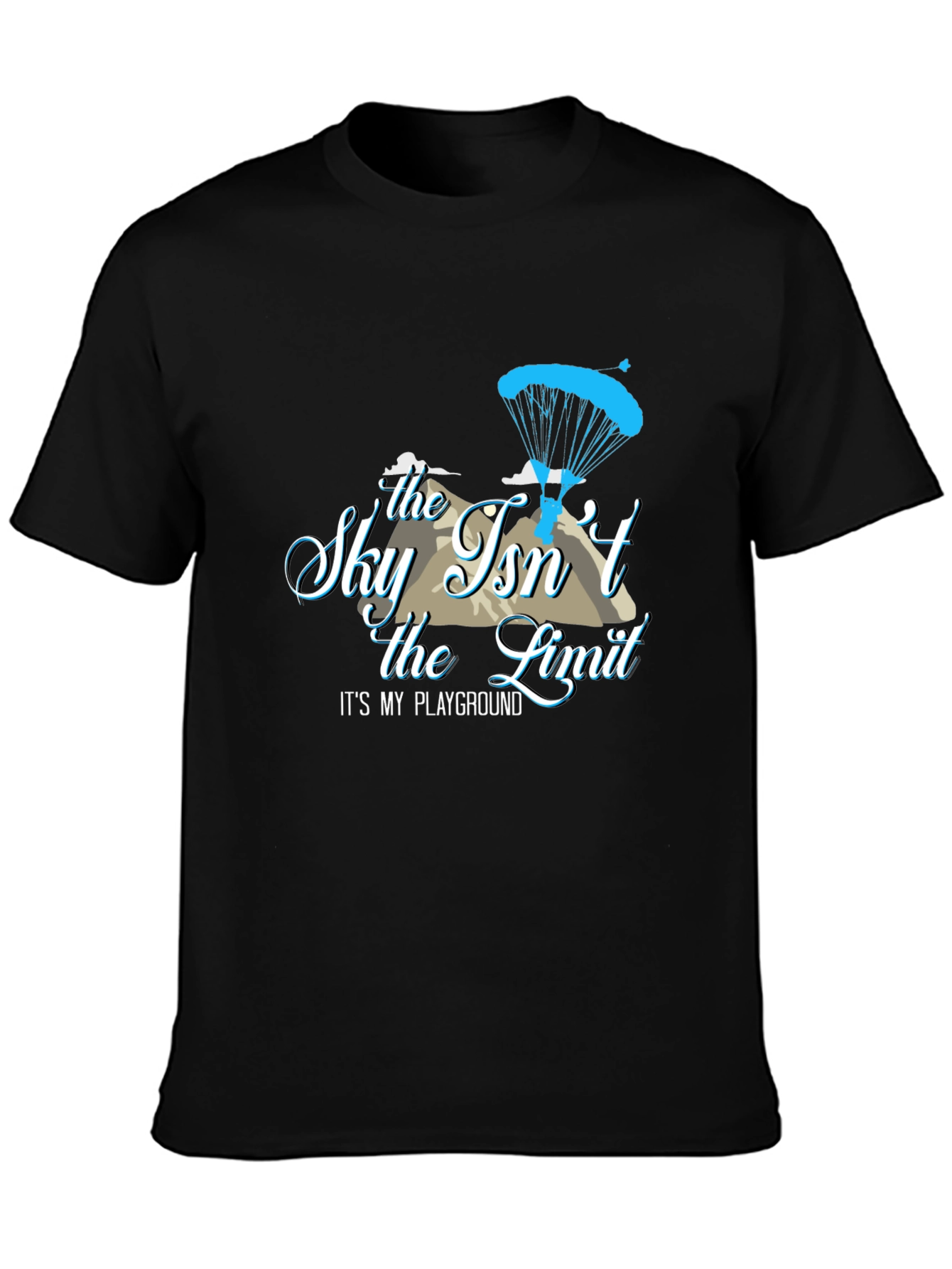 Sky Isnt the Limit T-Shirt - Parachute Design