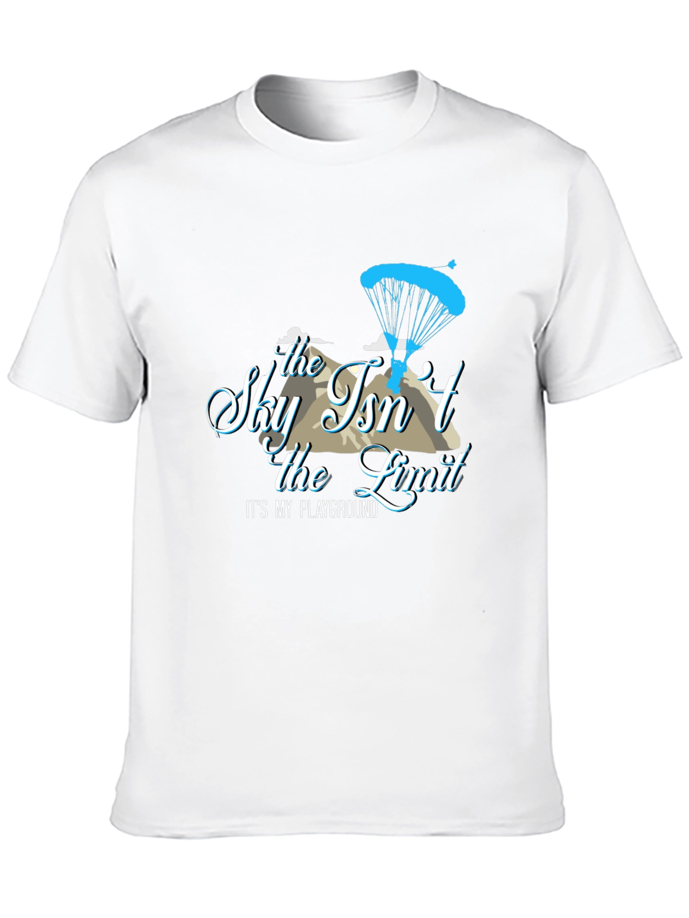Sky Isnt the Limit T-Shirt - Parachute Design