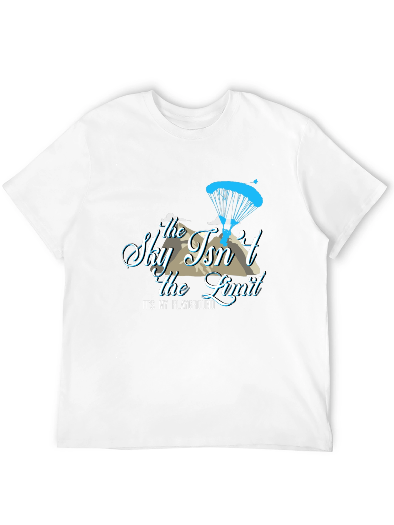 Sky Isnt the Limit T-Shirt - Parachute Design