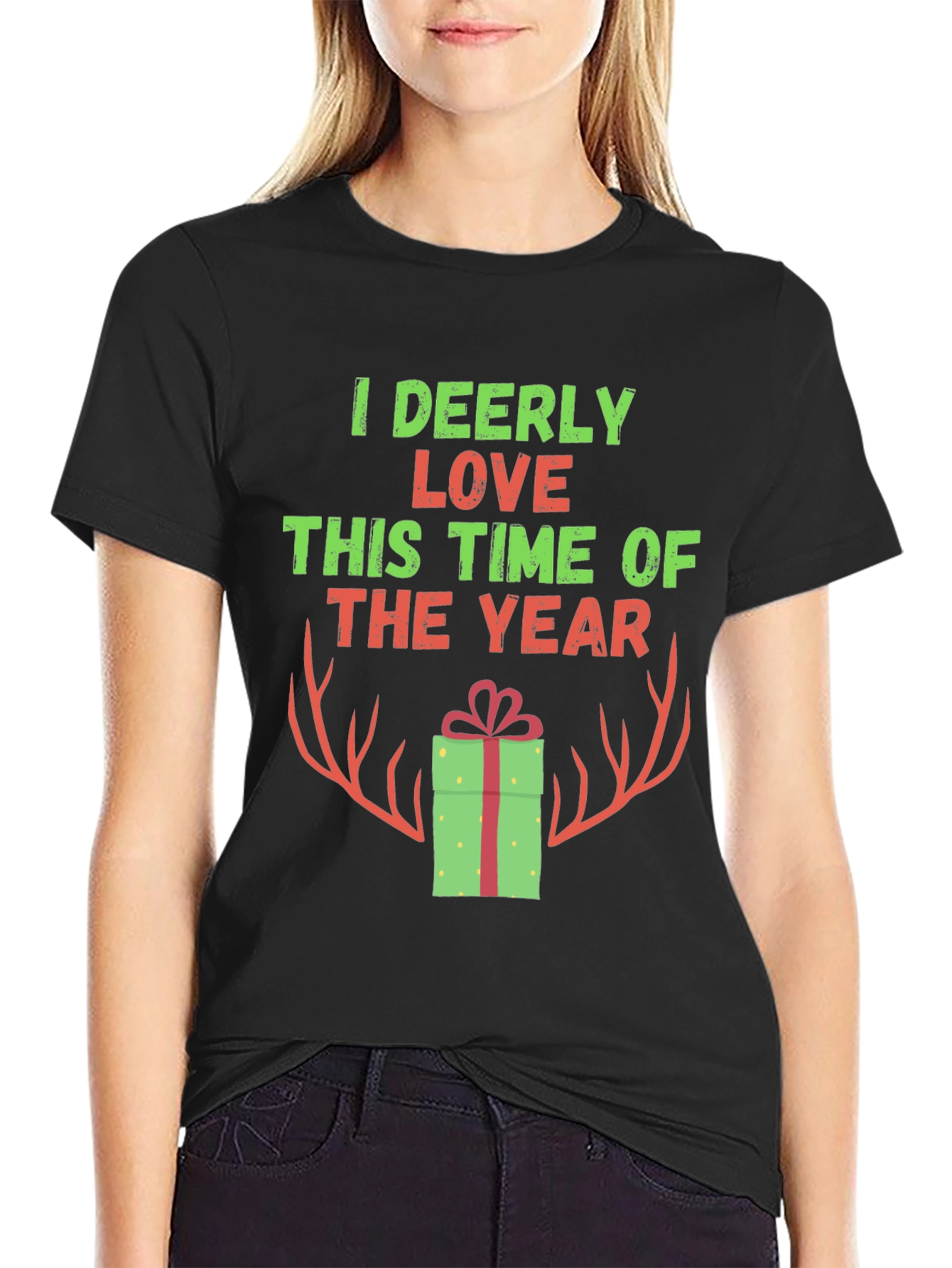 I Deerly Love This Time of Year Christmas T-Shirt