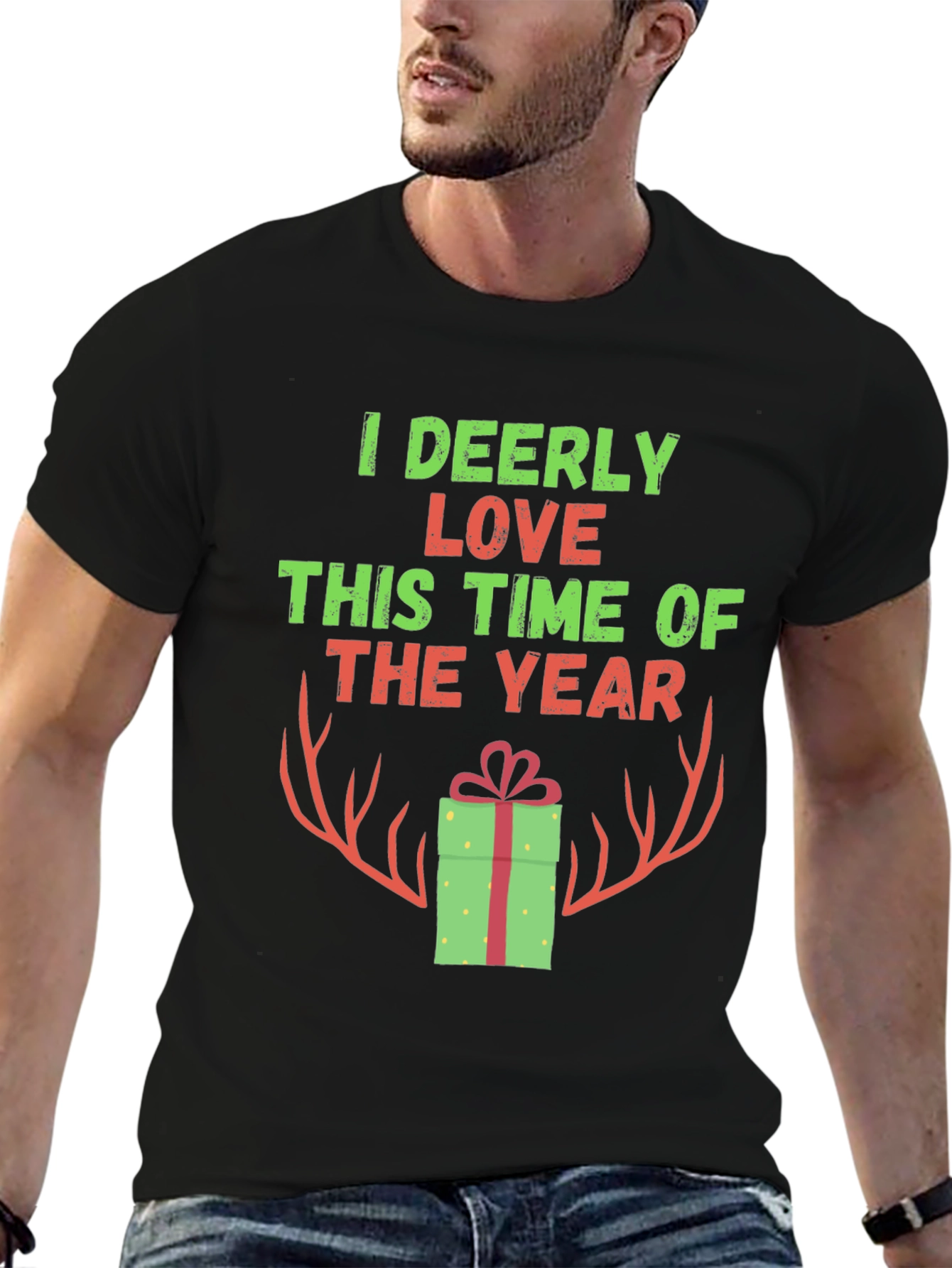I Deerly Love This Time of Year Christmas T-Shirt