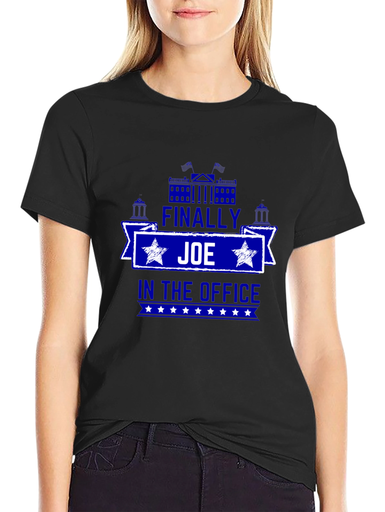 Finally Joe In the Office Black T-Shirt