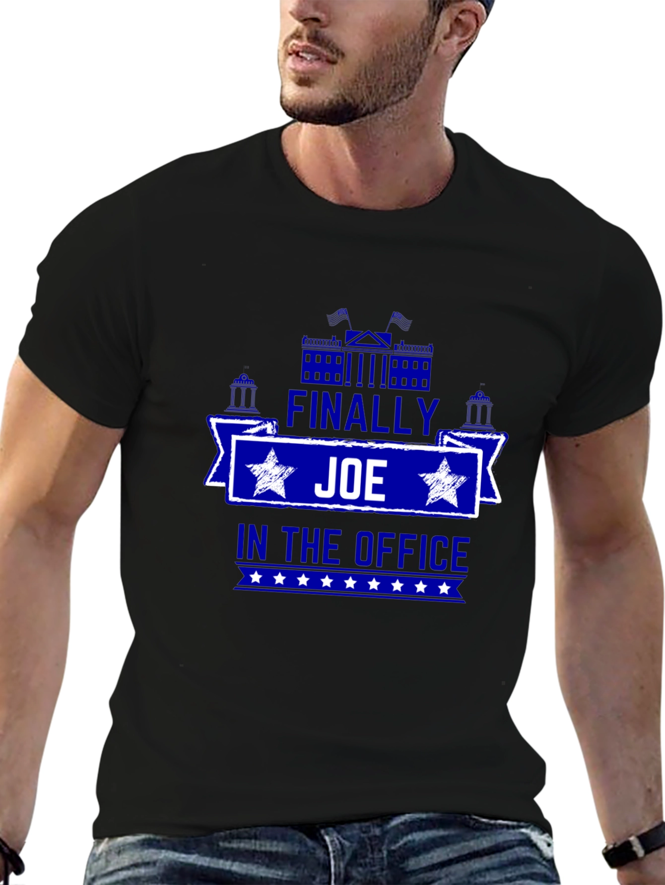 Finally Joe In the Office Black T-Shirt