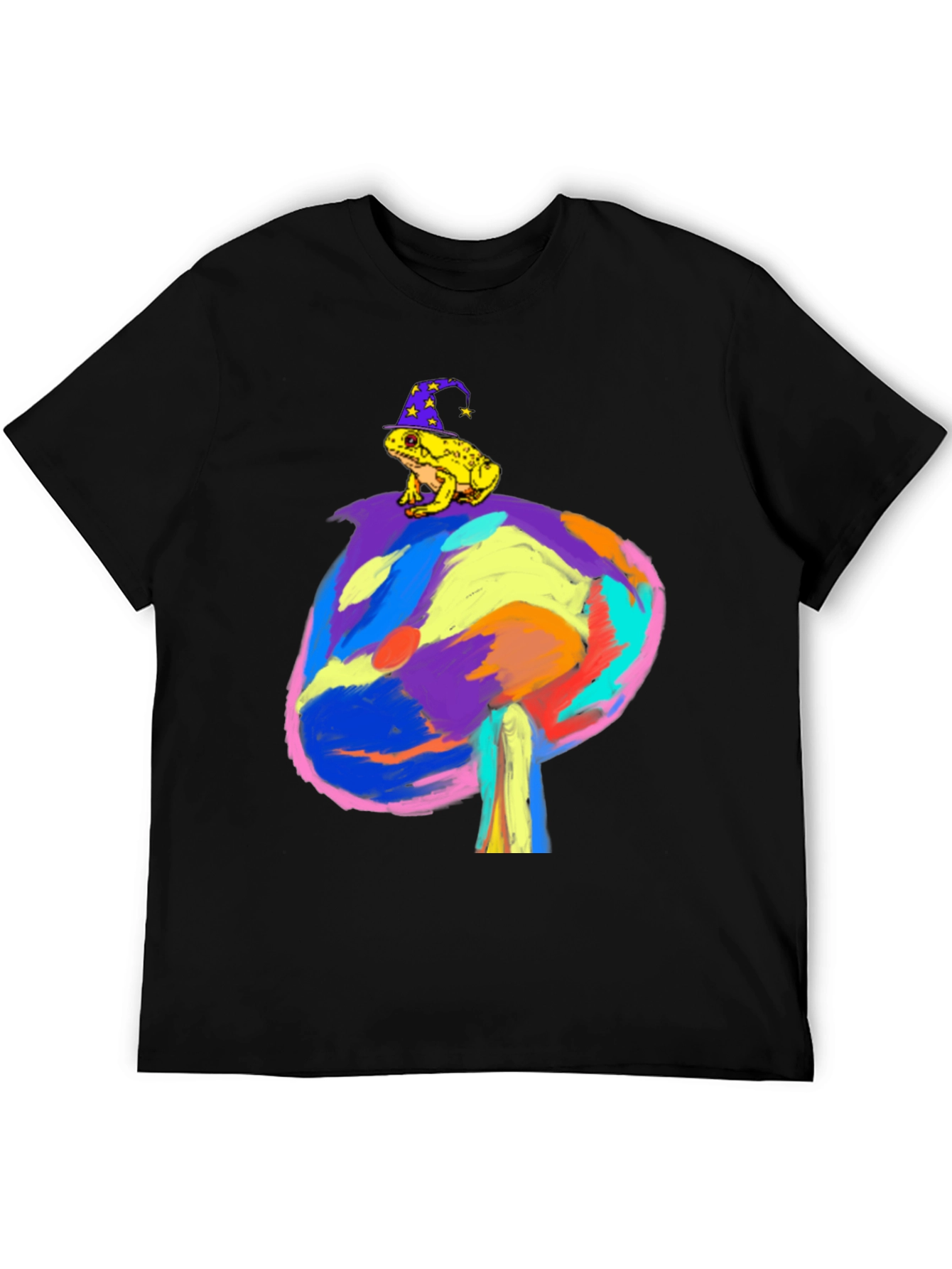 Wizard Frog on Mushroom Tee