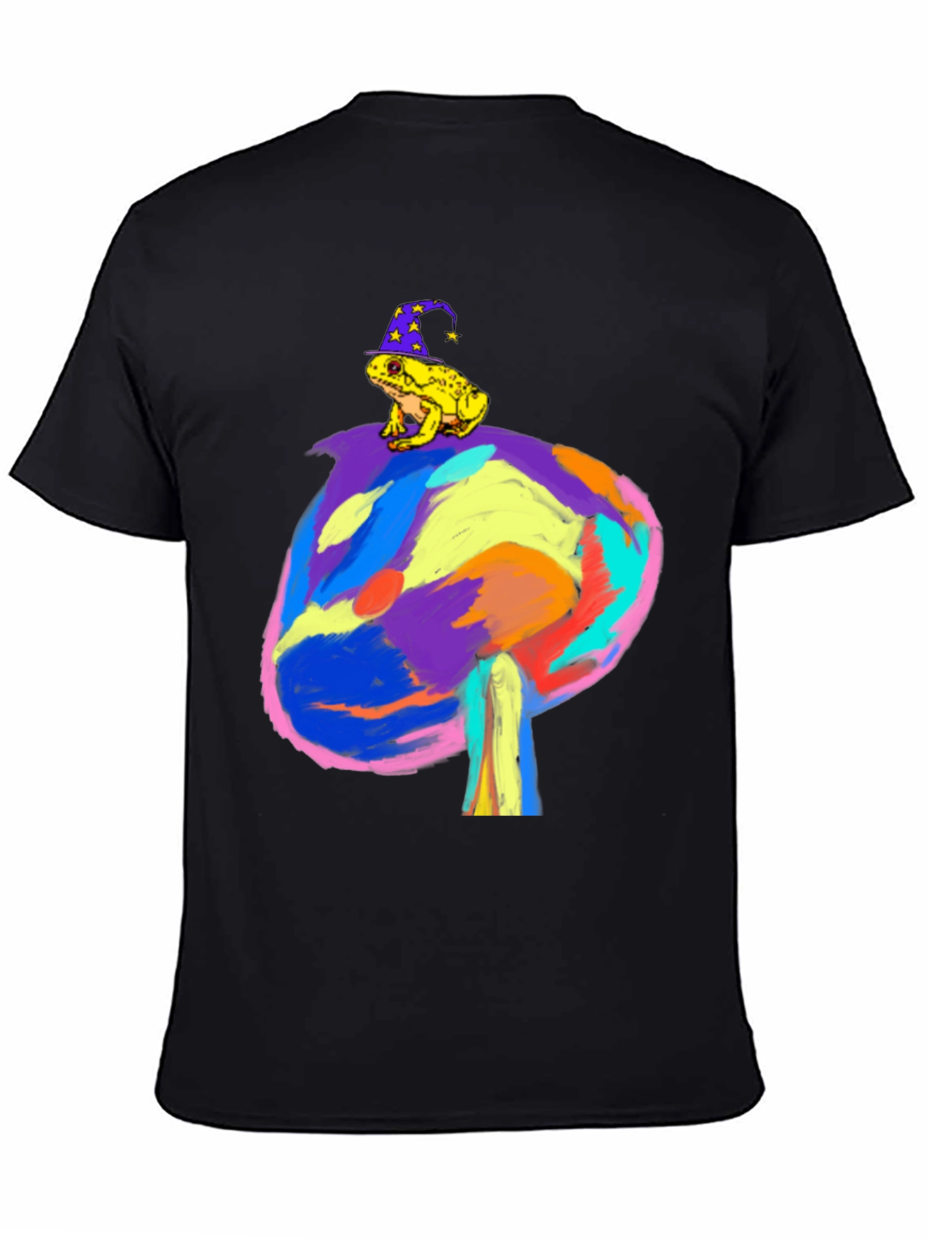 Wizard Frog on Mushroom Tee