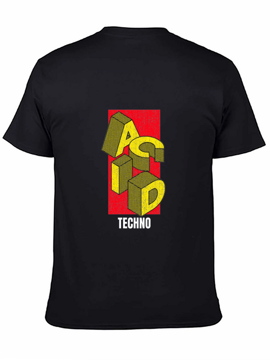 Acid Techno Graphic T-Shirt - Bold Music Tee