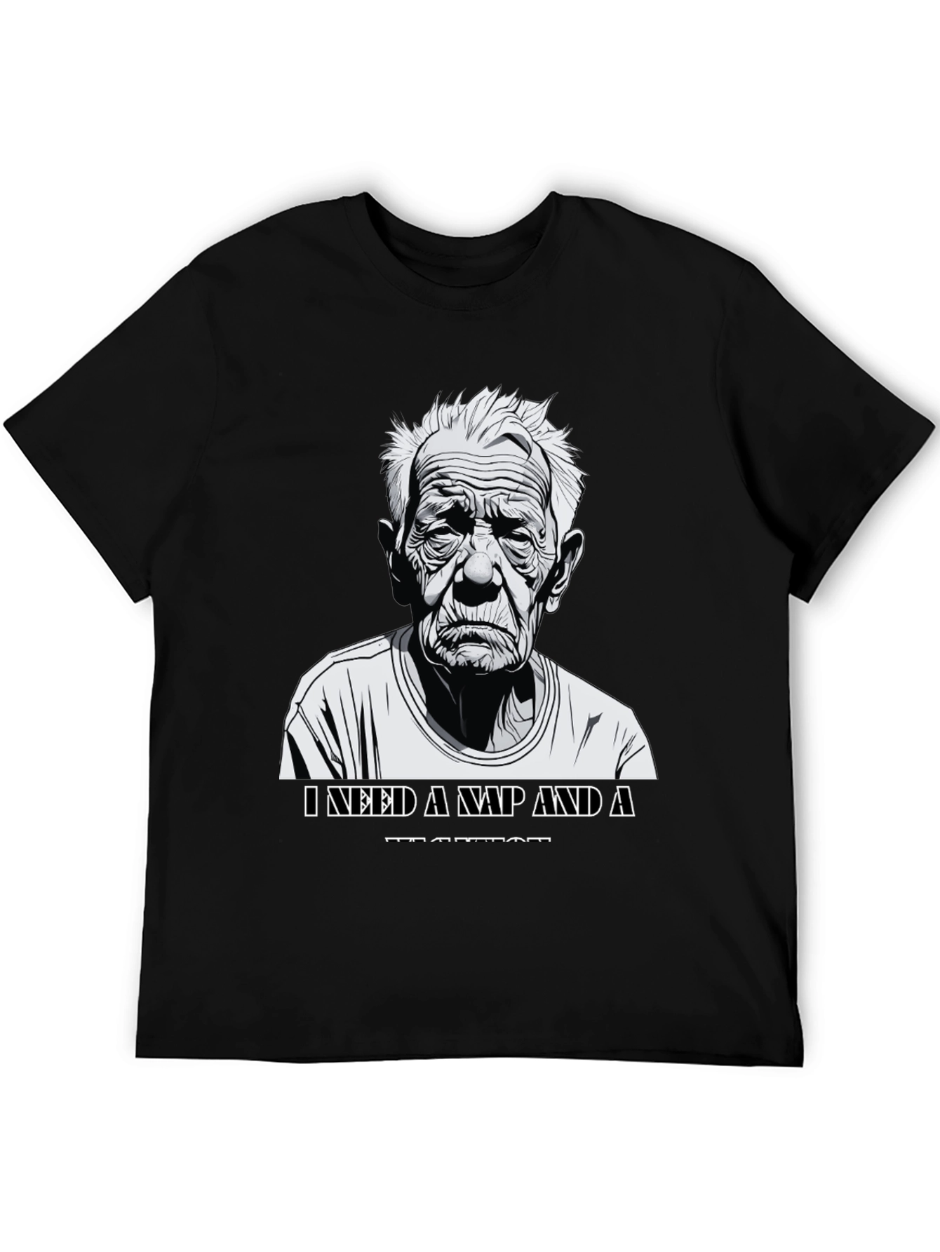 Funny Old Man Nap T-Shirt