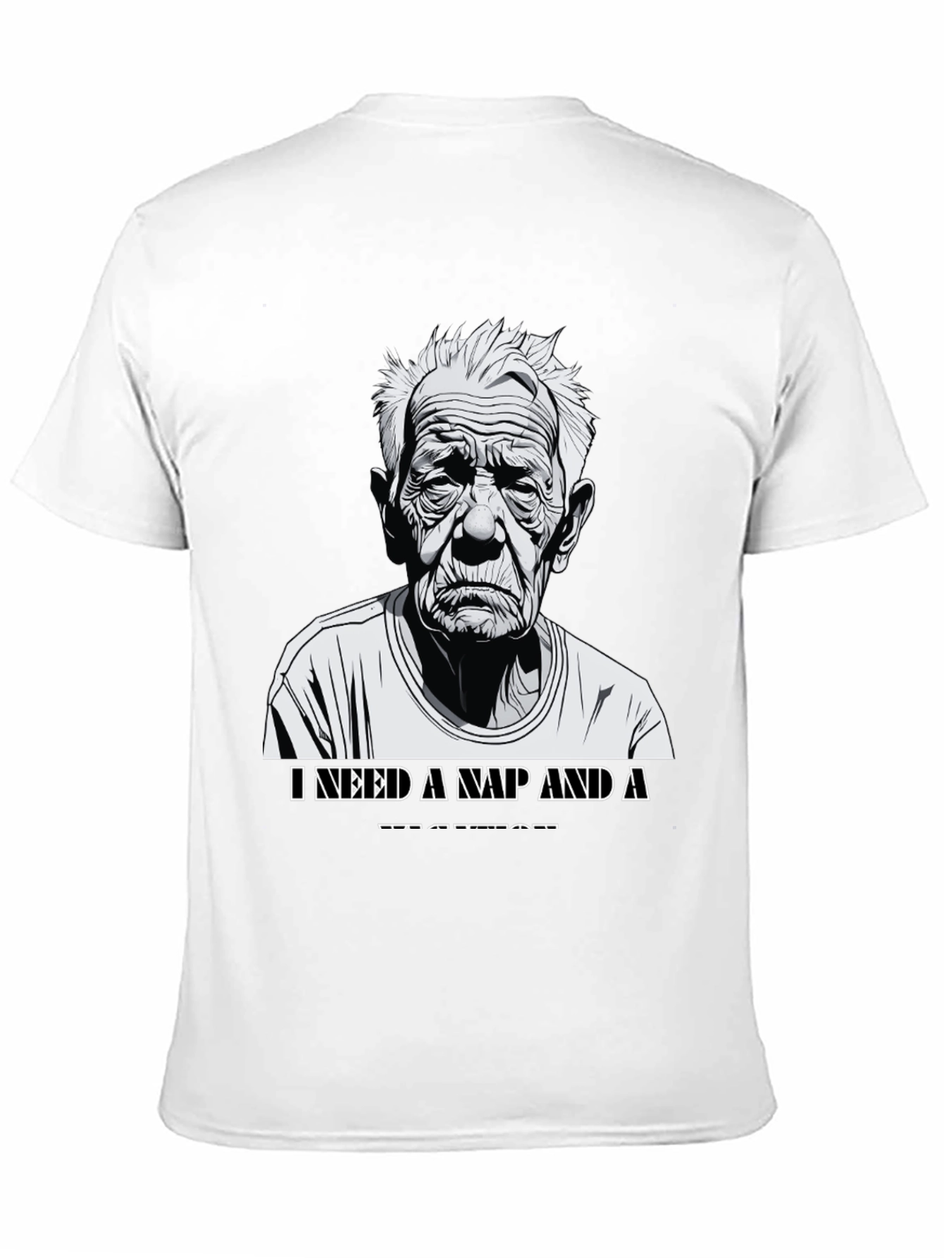 Funny Old Man Nap T-Shirt