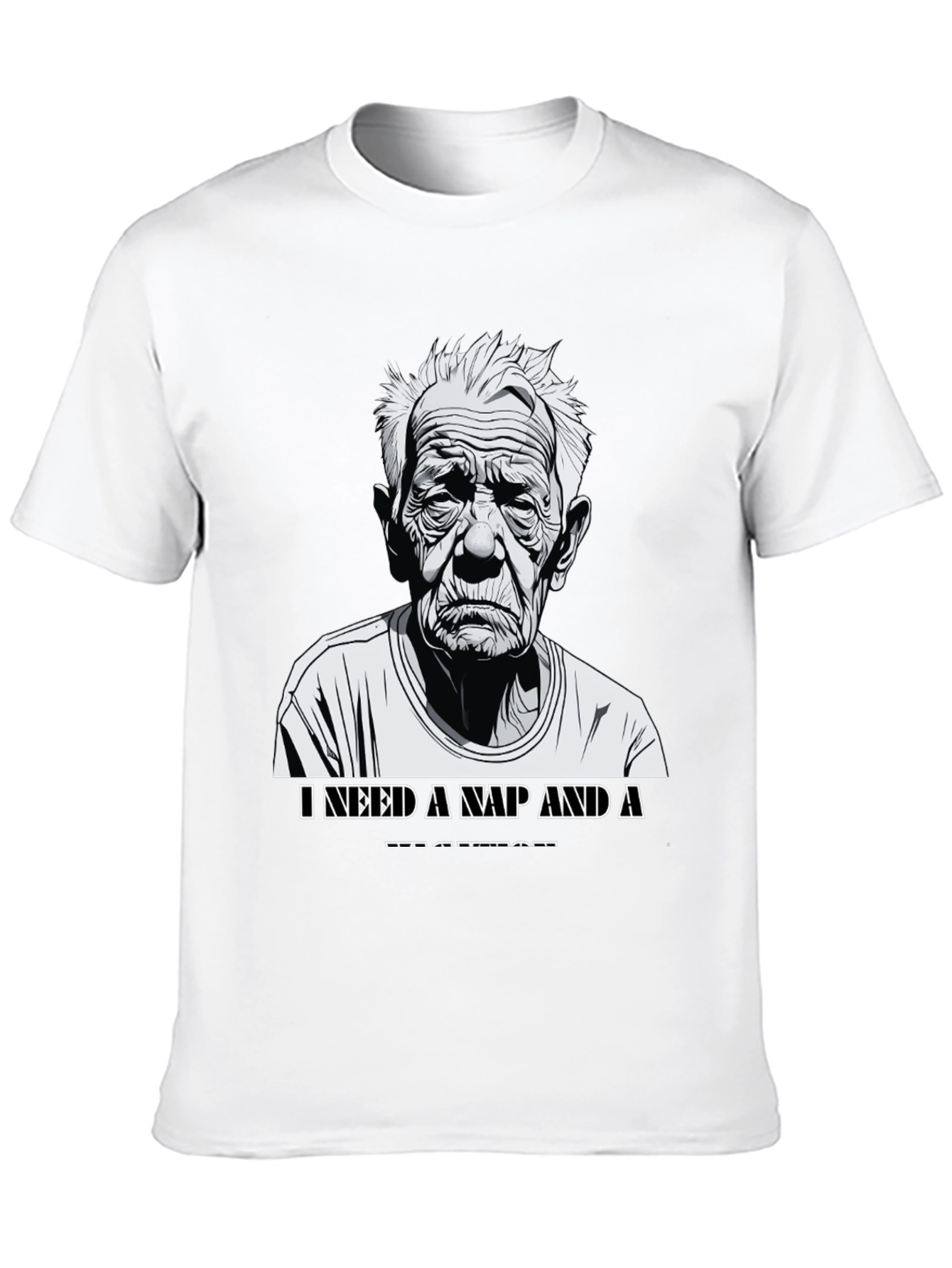 Funny Old Man Nap T-Shirt