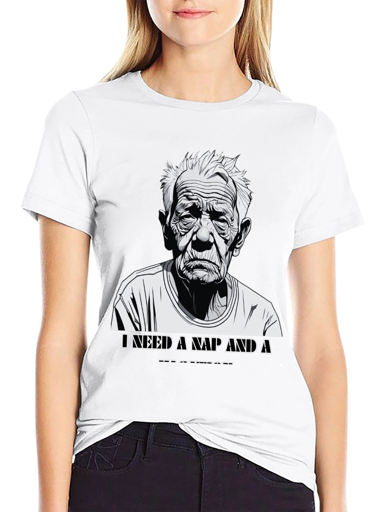 Funny Old Man Nap T-Shirt