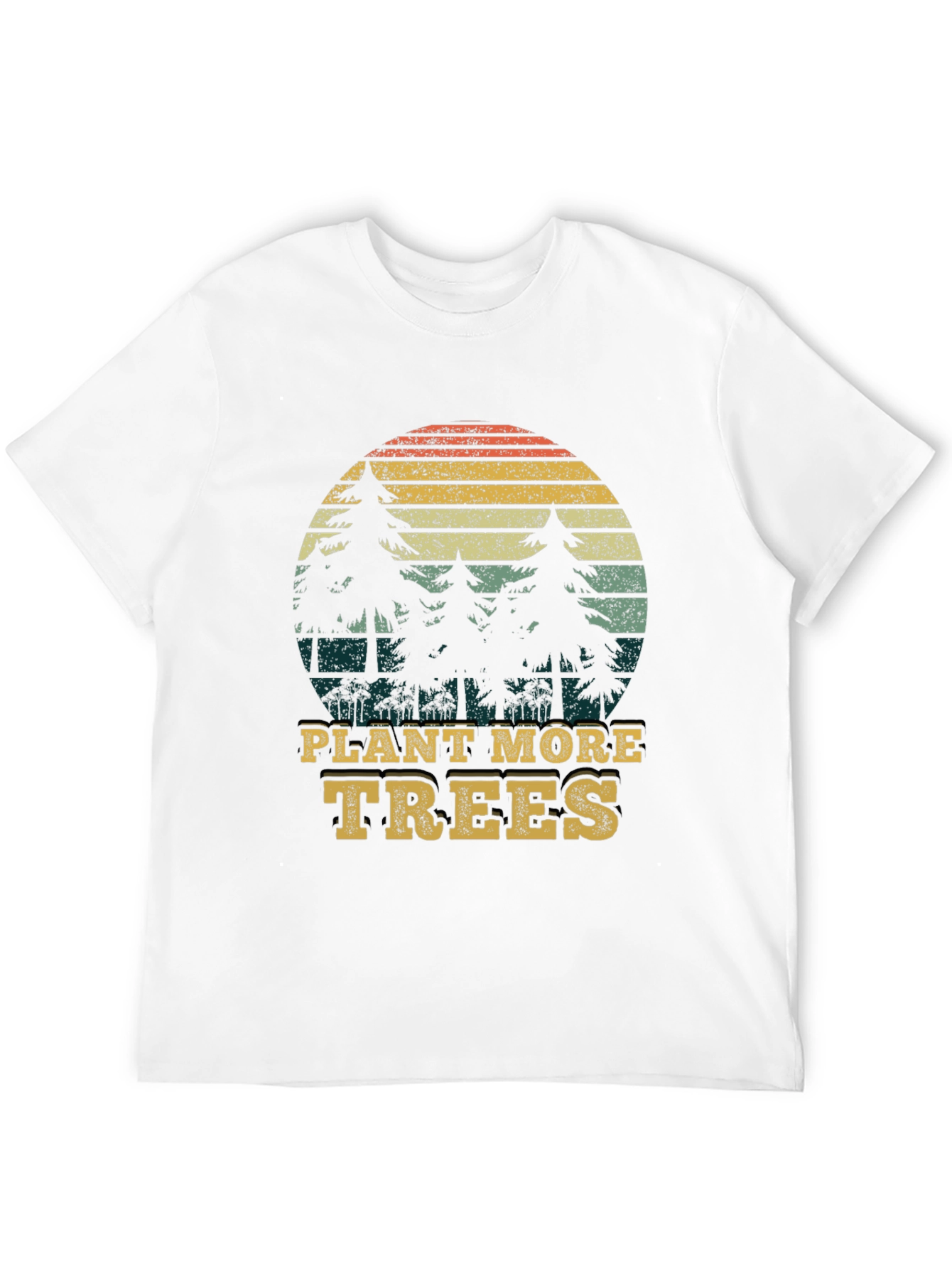 Plant More Trees Graphic Tee - Black