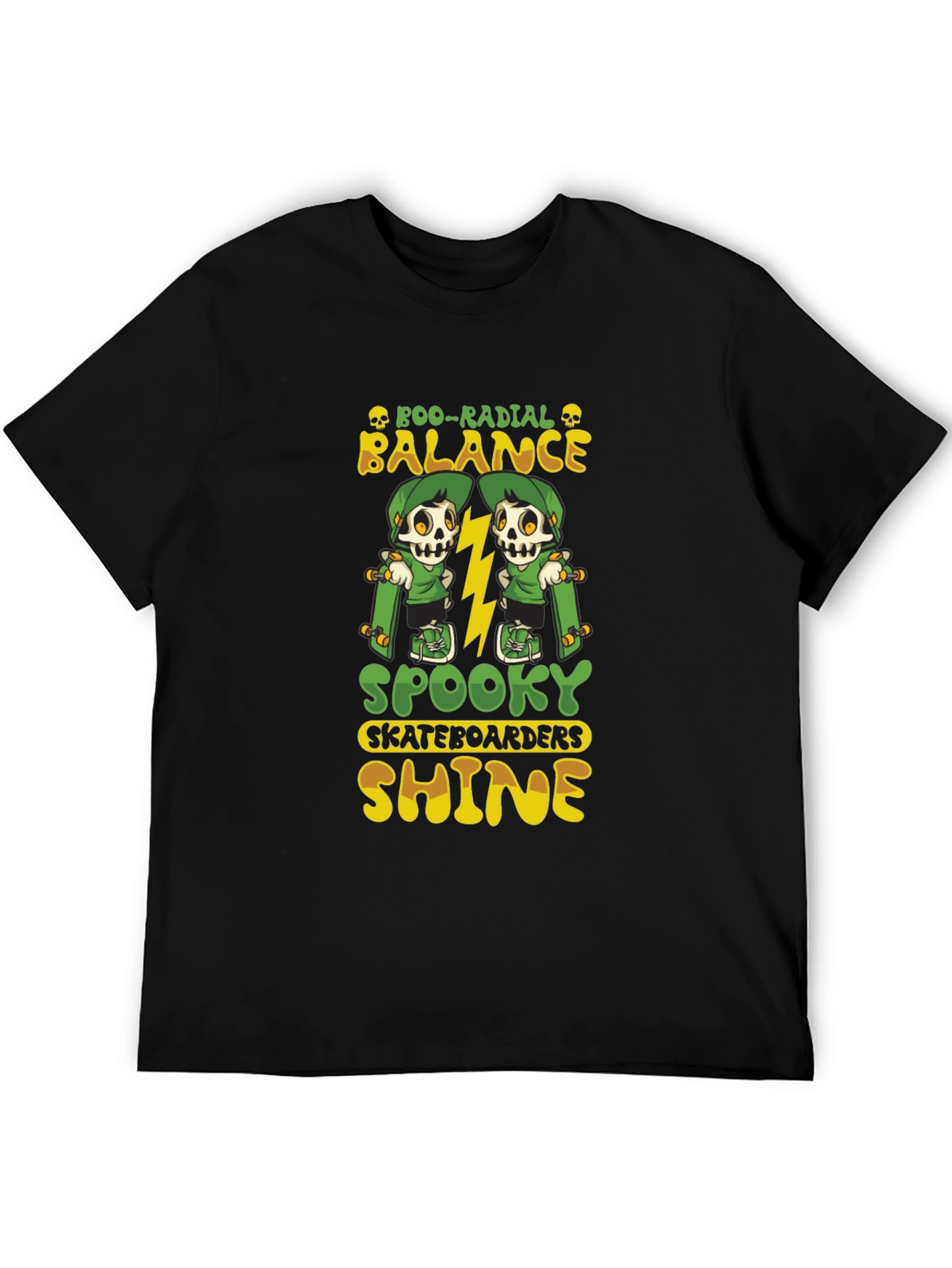 Boo-Radial Balance Skateboard T-Shirt
