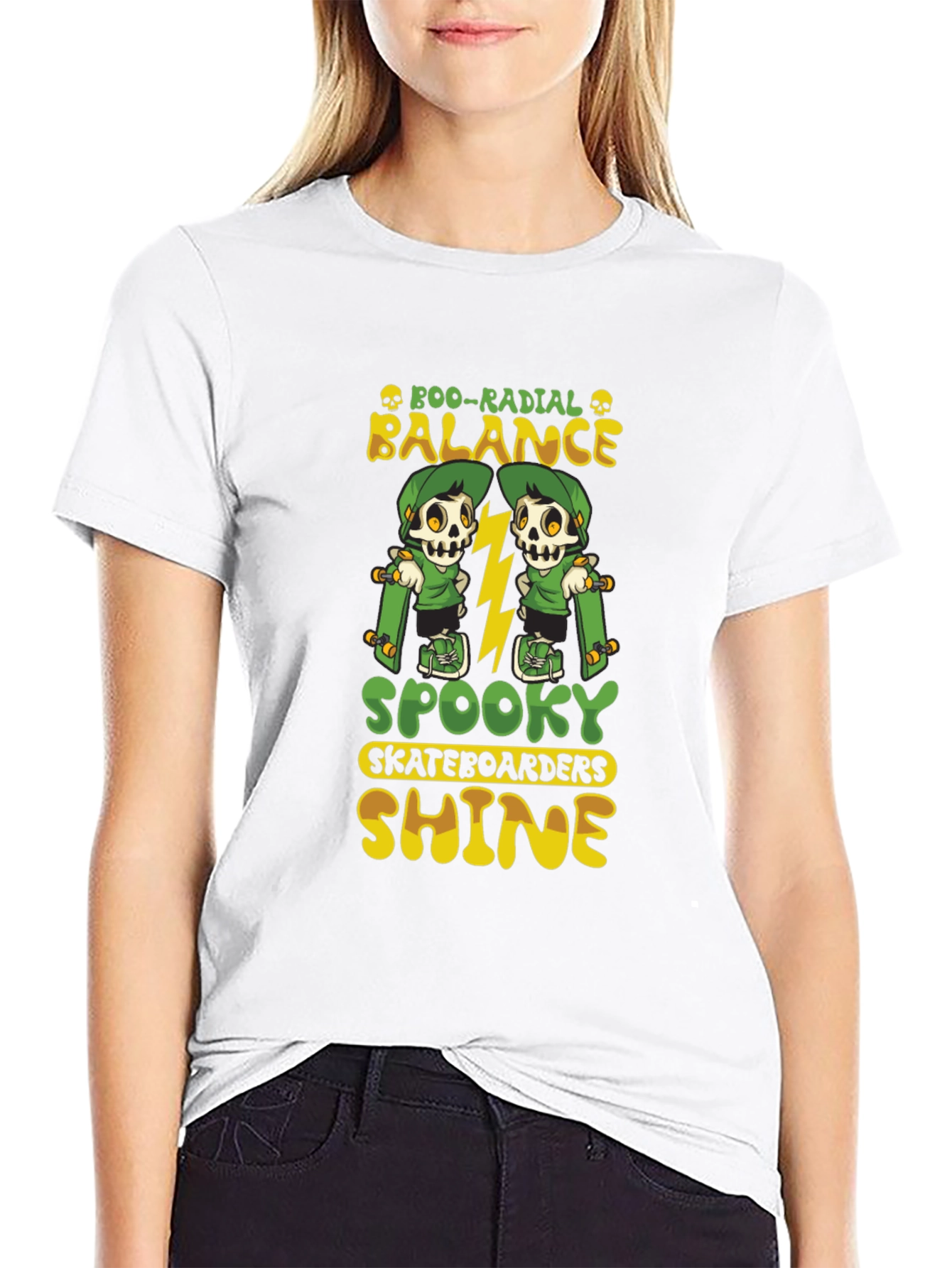 Boo-Radial Balance Skateboard T-Shirt
