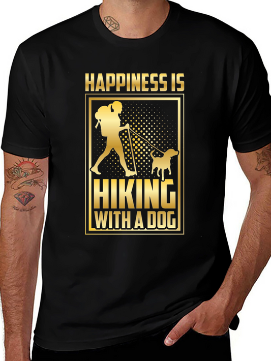 Happiness is Hiking With A Dog T-Shirt