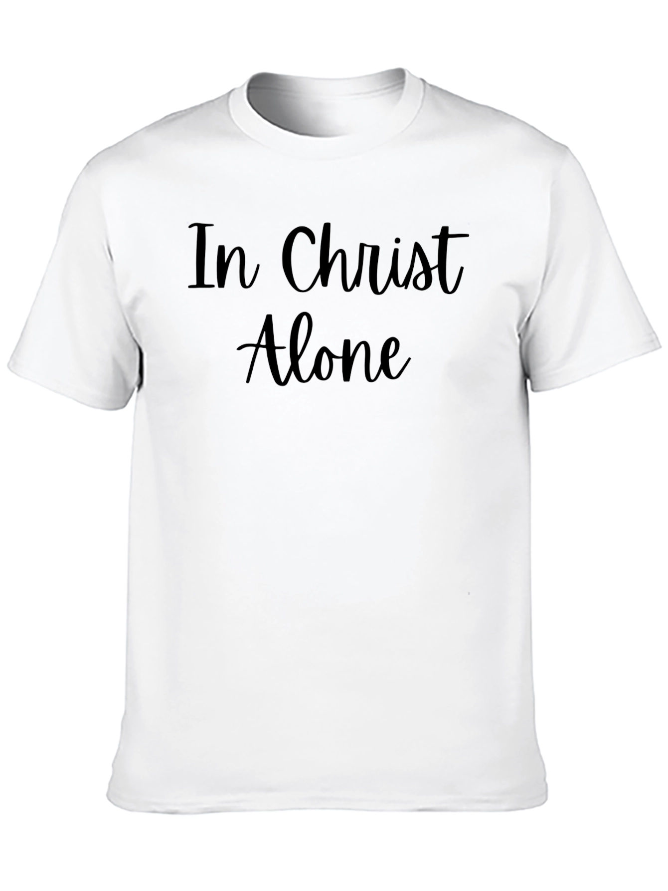 In Christ Alone Black Graphic Tee