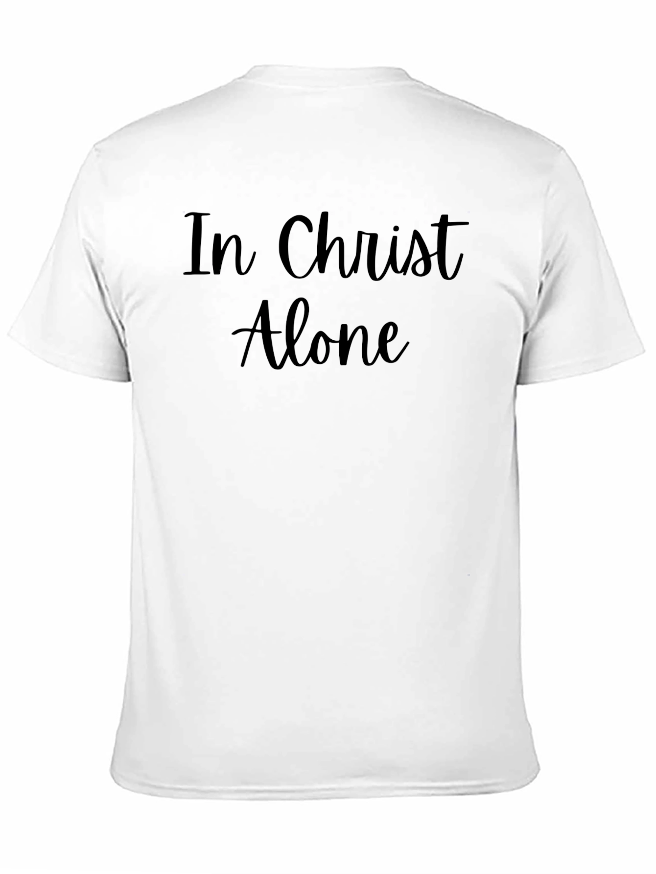 In Christ Alone Black Graphic Tee
