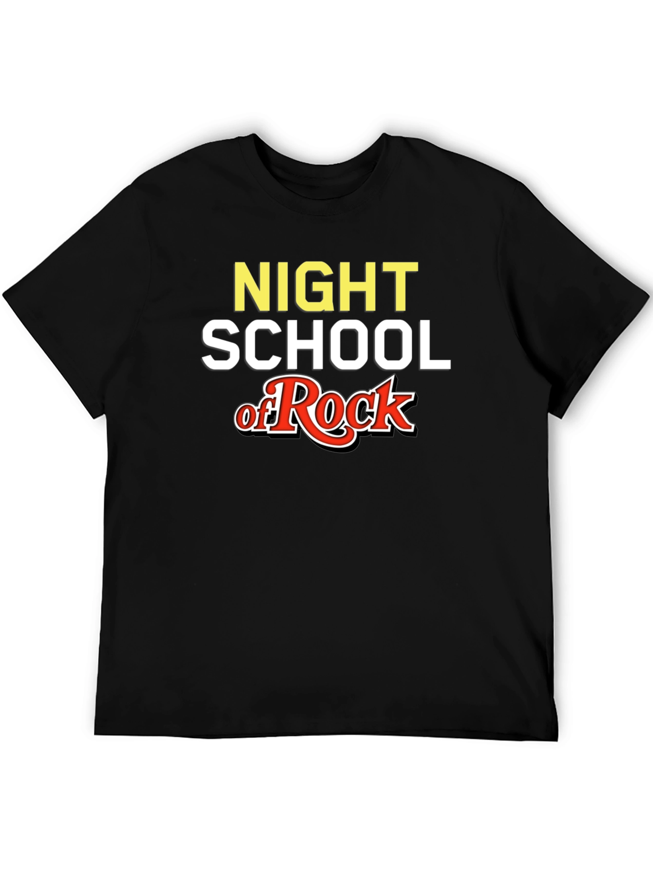 Night School of Rock Black T-Shirt
