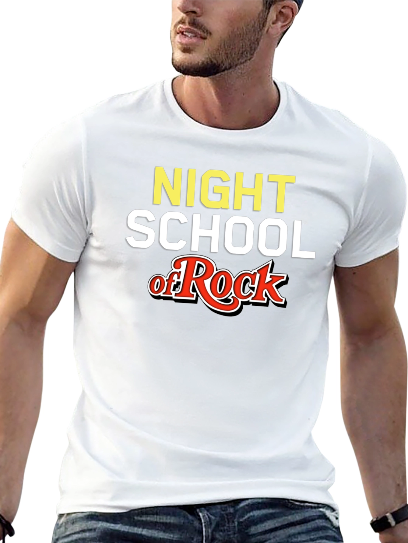 Night School of Rock Black T-Shirt
