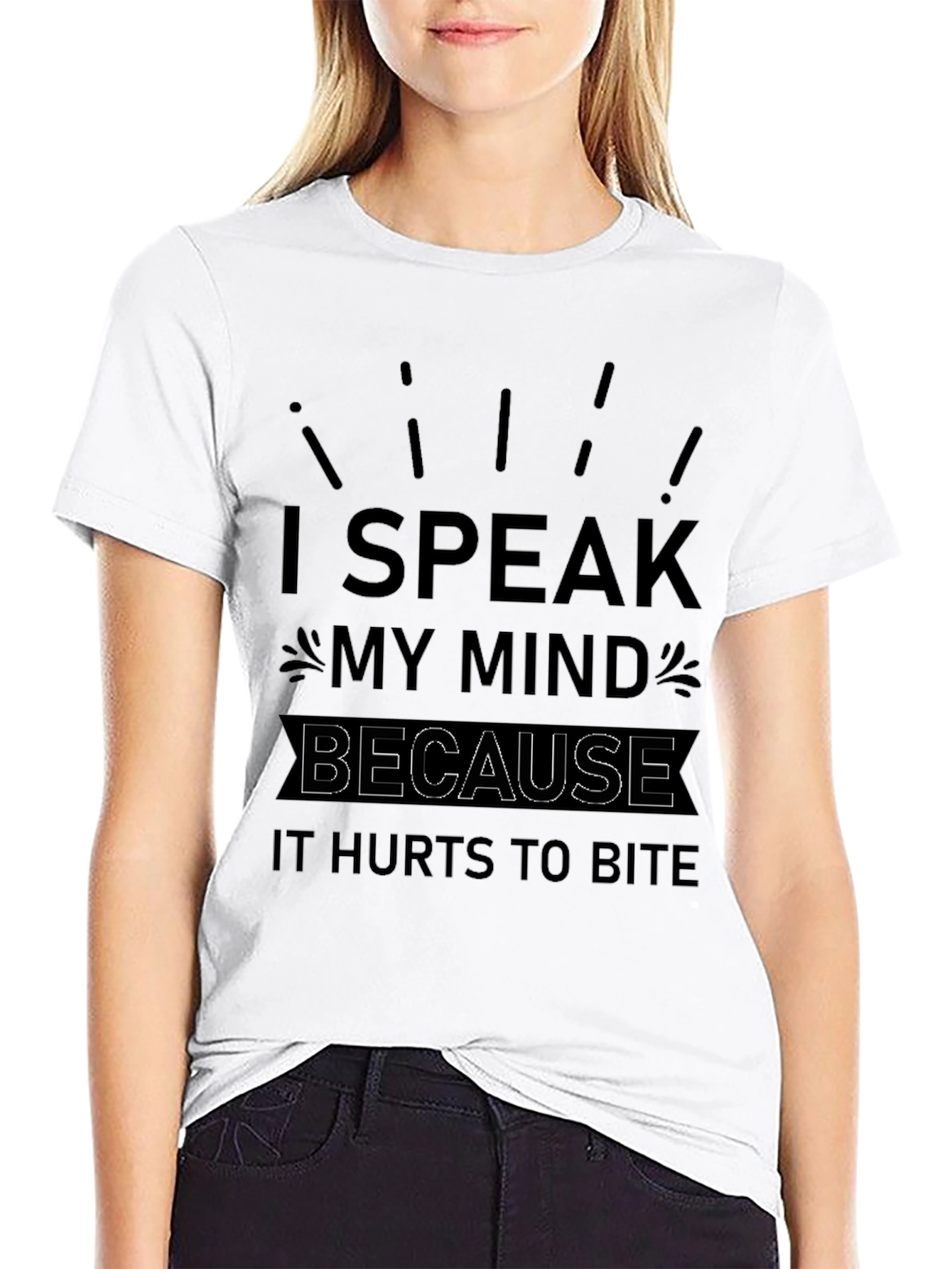 I Speak My Mind Mens Black Graphic Tee