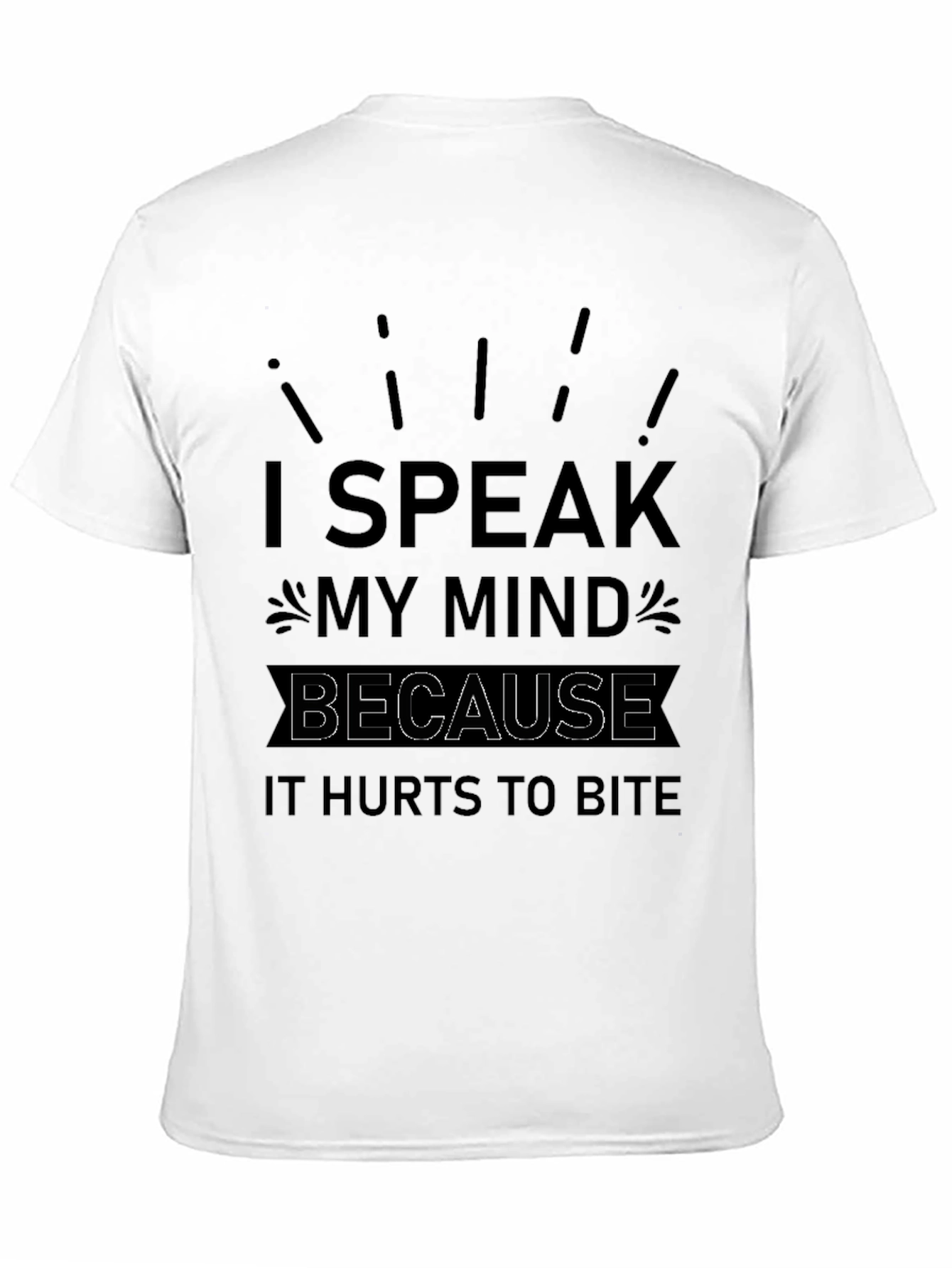 I Speak My Mind Mens Black Graphic Tee