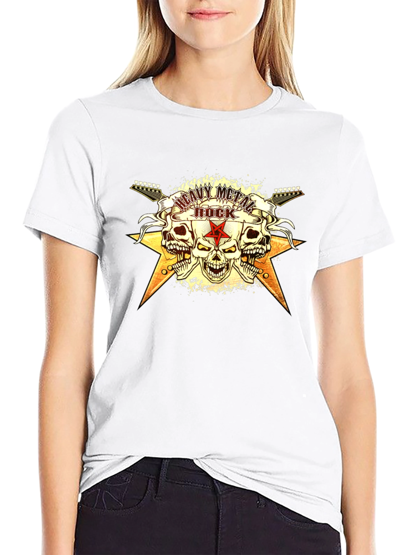 Heavy Metal Rock Graphic T-Shirt