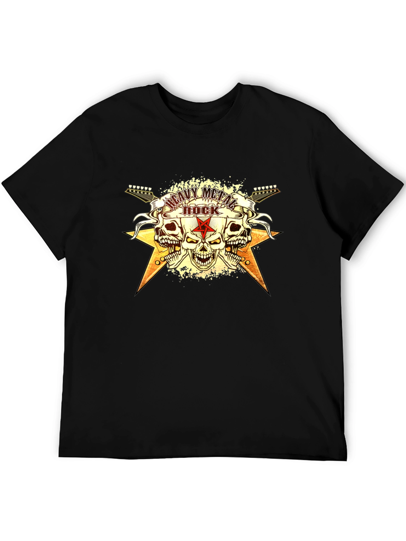 Heavy Metal Rock Graphic T-Shirt
