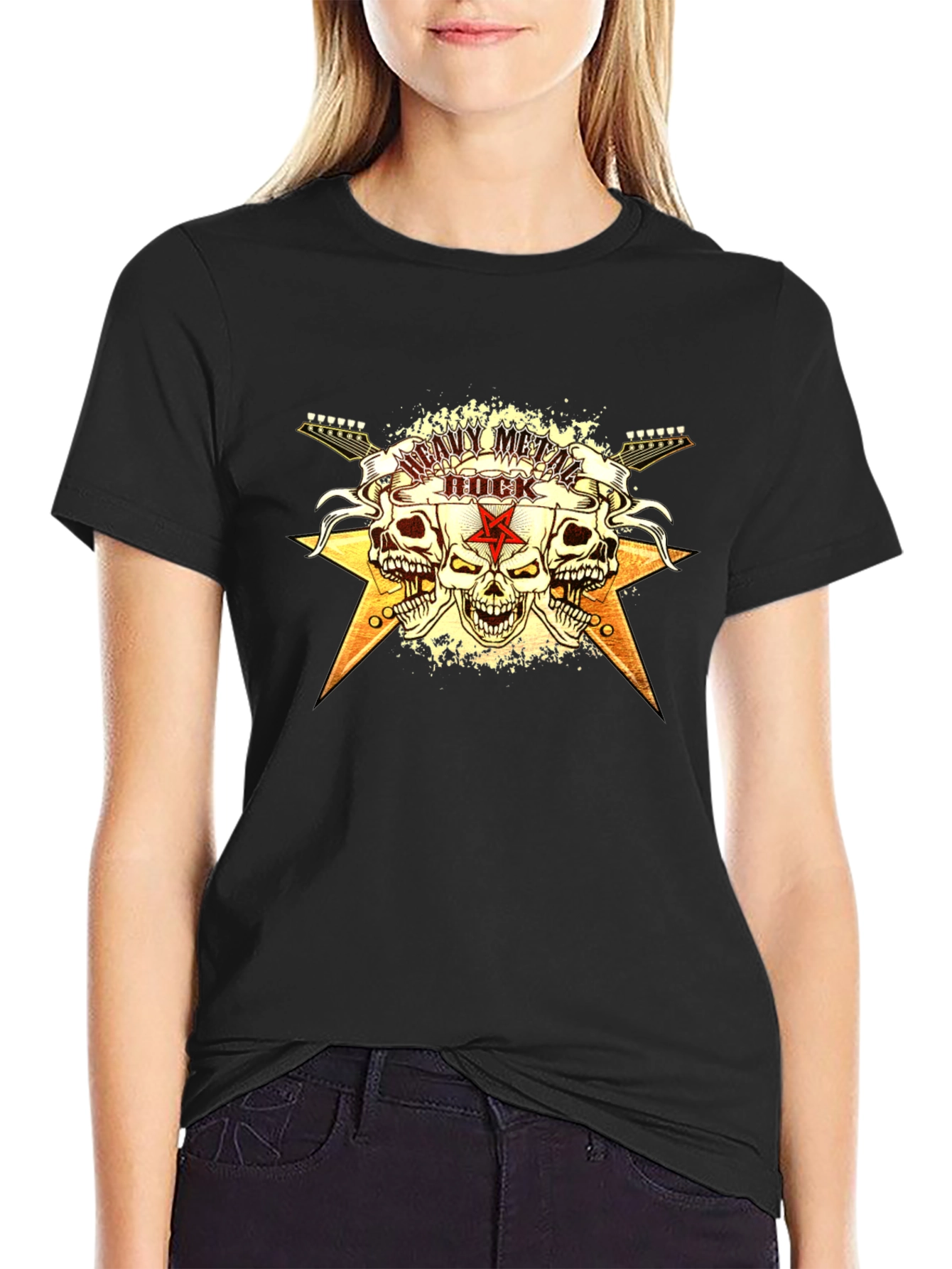 Heavy Metal Rock Graphic T-Shirt