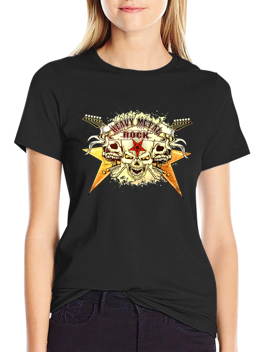 Heavy Metal Rock Graphic T-Shirt