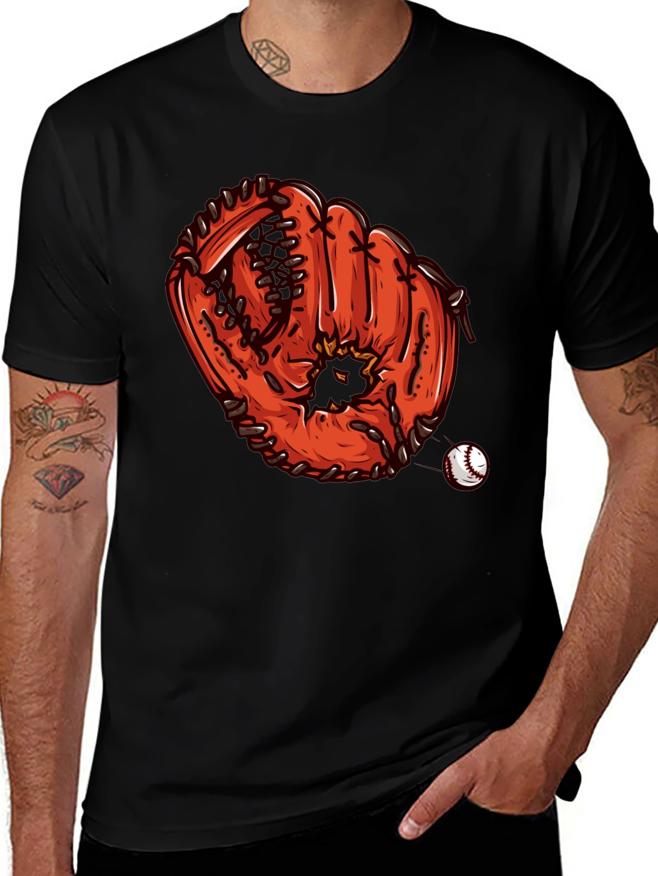 Baseball Glove T-Shirt: Unique Graphic Tee