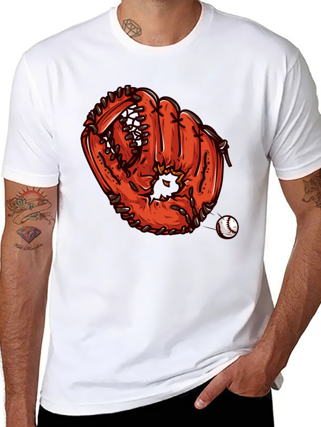 Baseball Glove T-Shirt: Unique Graphic Tee