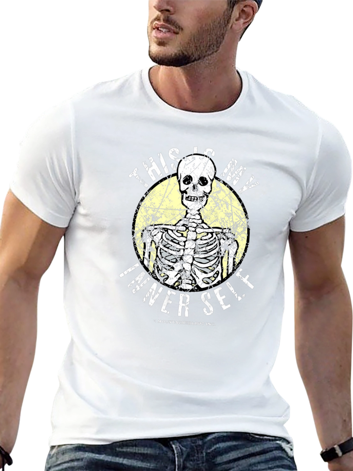 Humorous Skeleton Graphic T-Shirt - Inner Self