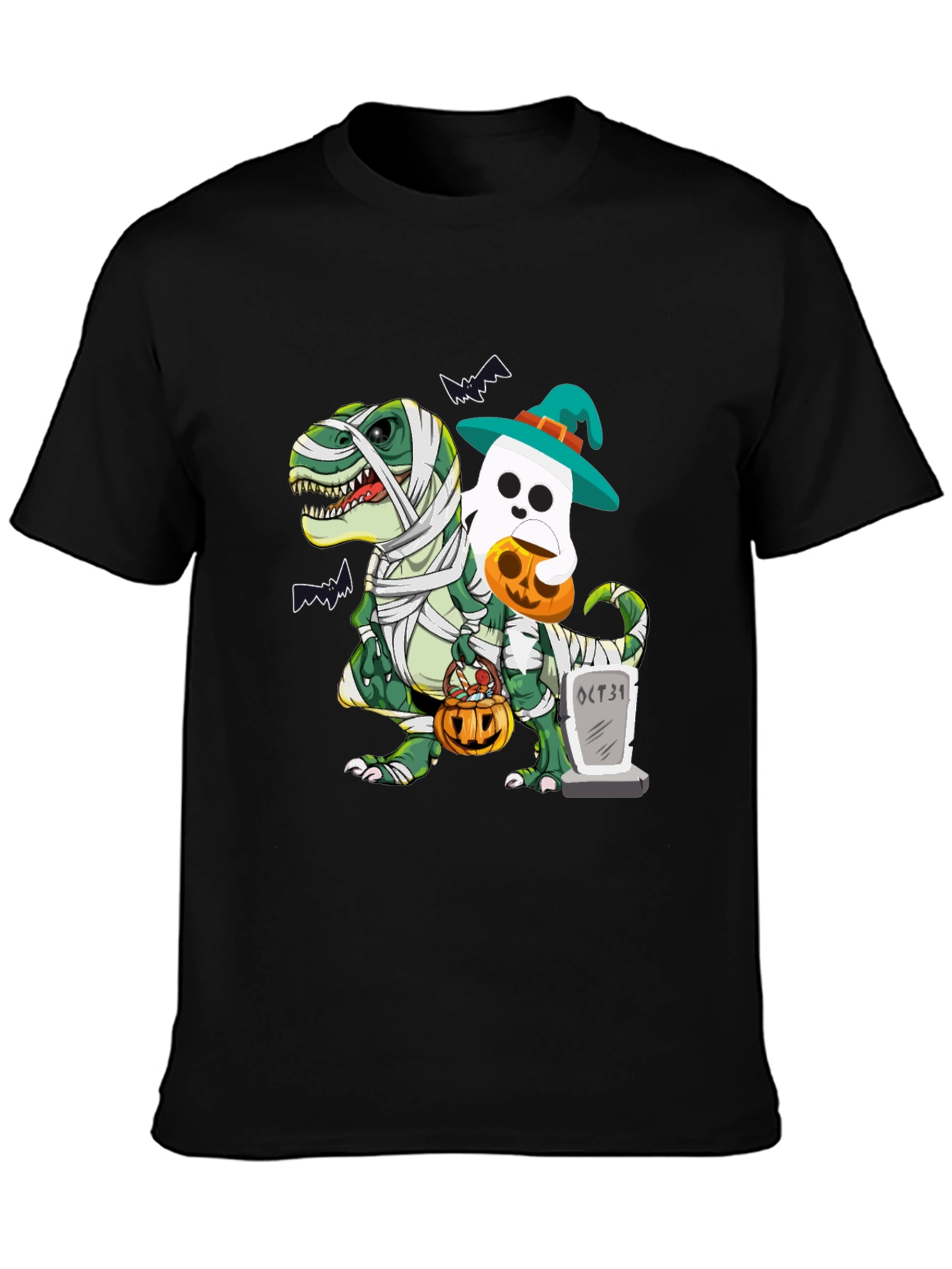Halloween Dinosaur Ghost Mummy T-Shirt