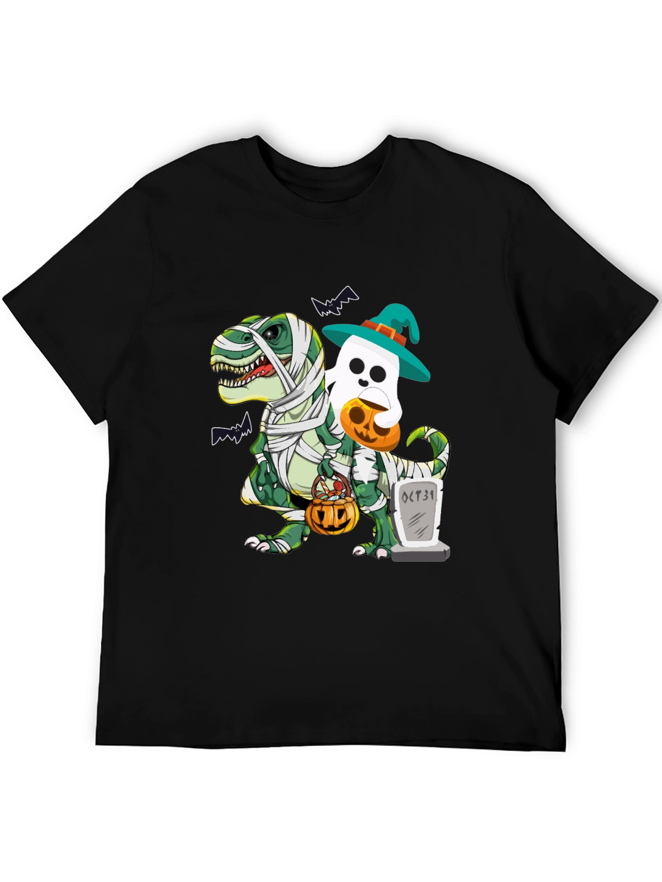 Halloween Dinosaur Ghost Mummy T-Shirt