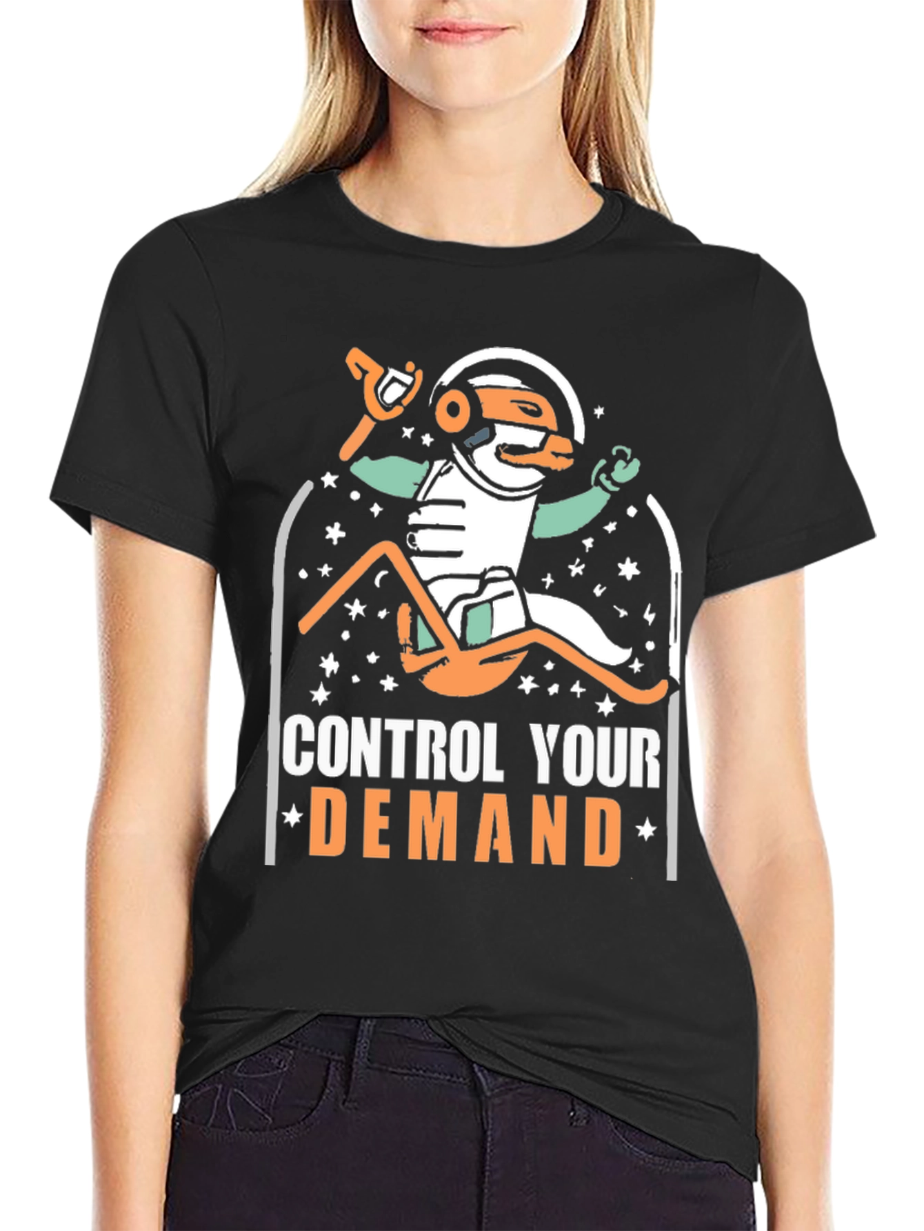 Control Your Demand Astronaut Duck T-Shirt