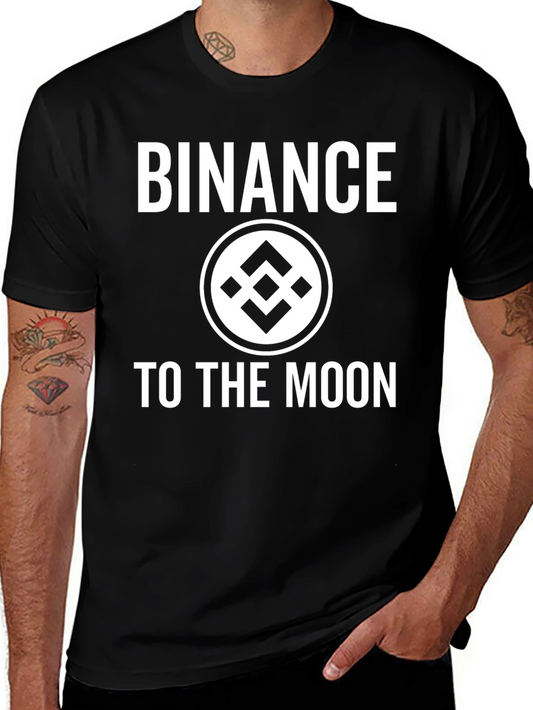 Binance To The Moon Black T-Shirt