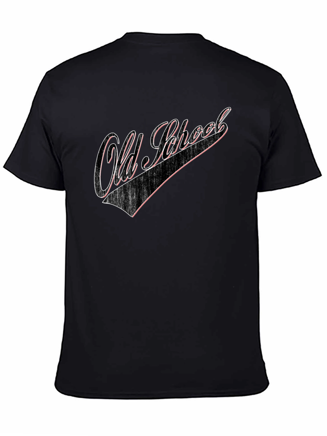 Retro Old School Black Graphic Tee