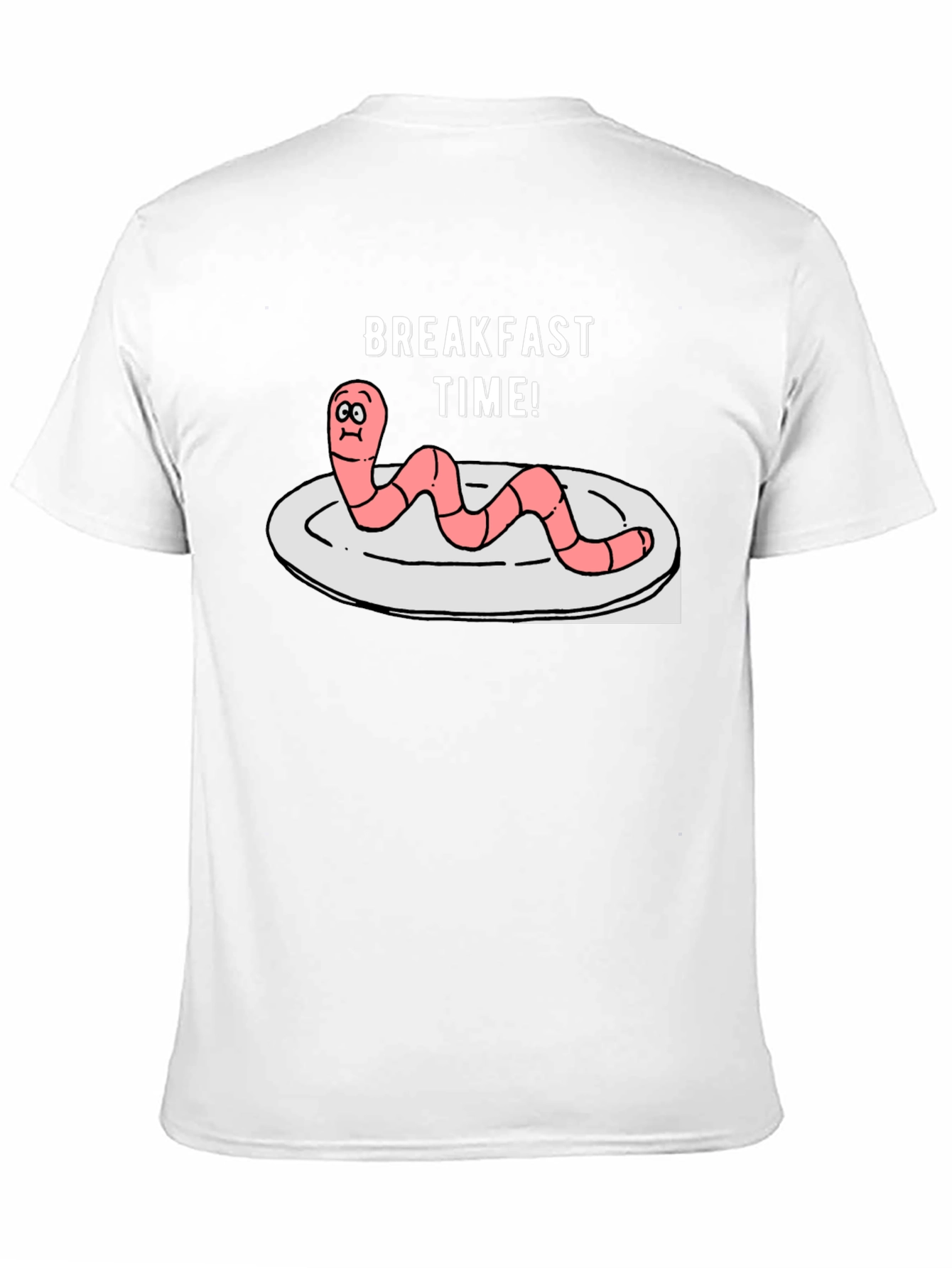 Breakfast Time Worm Graphic T-Shirt
