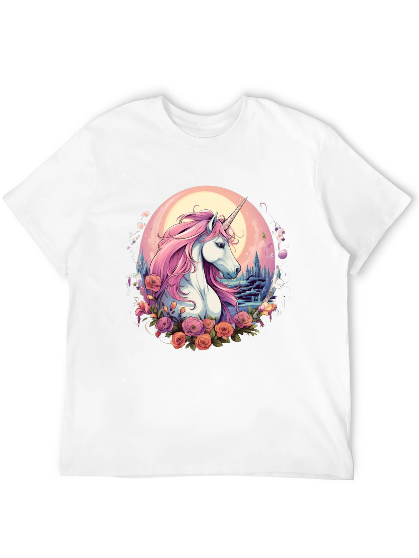 Unicorn Floral Graphic T-Shirt