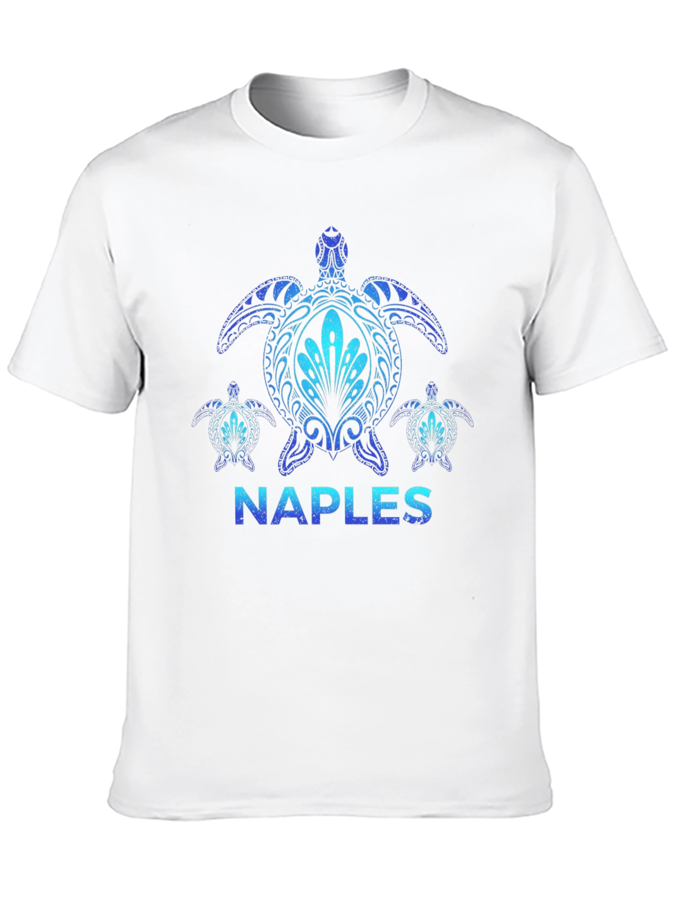 Naples Turtle Graphic Tee - Stylish Black T-Shirt