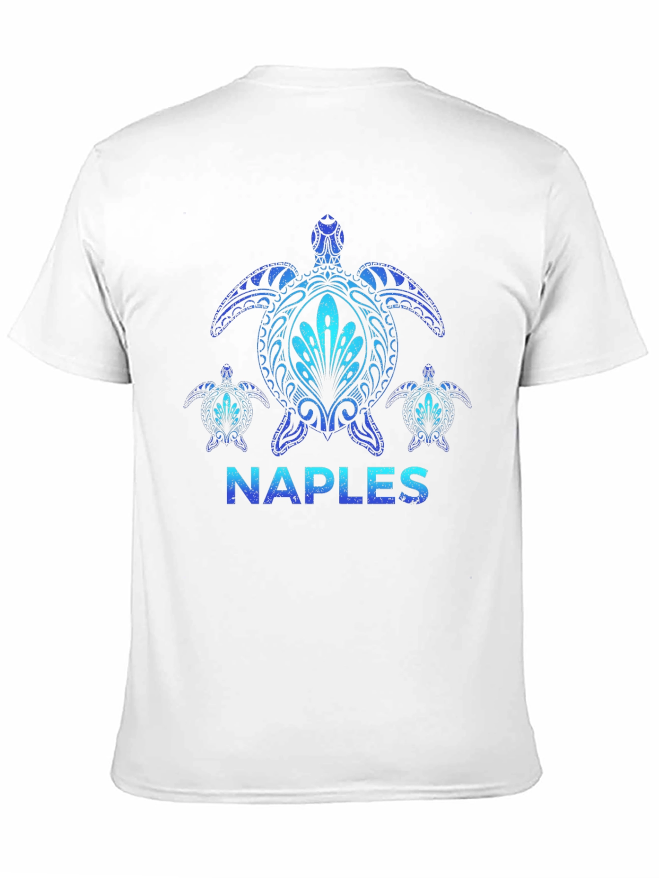 Naples Turtle Graphic Tee - Stylish Black T-Shirt